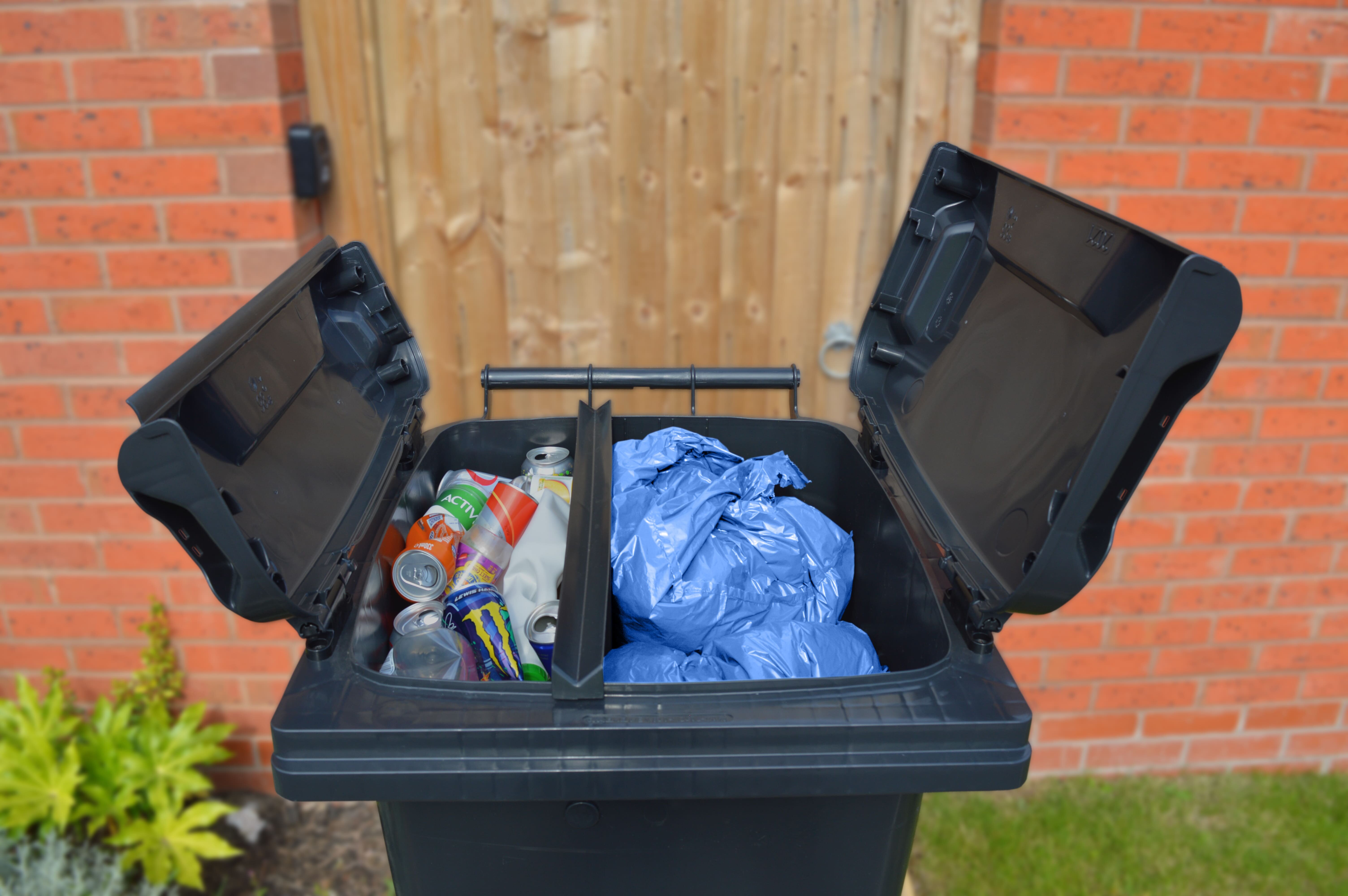 Open Craemer Twin Compartment Wheeled Bin System